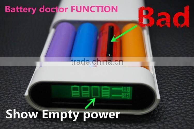 multi function power bank 18650 battery case 2A output 18650 charger DIY high capacity display power bank for pad cellphone