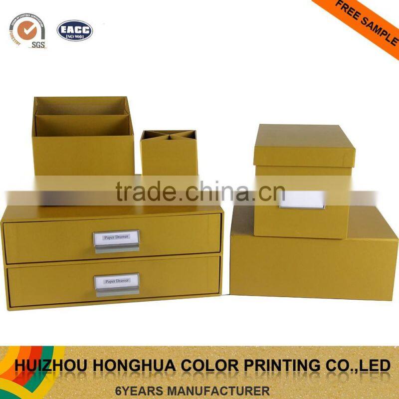 Fancy Paper Cardboard Office Stationery Set Office Pink Gift Set