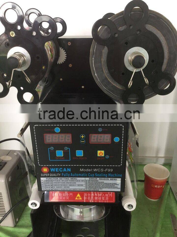 High quality automatic induction plastic heat cup sealing machine with CE certificate