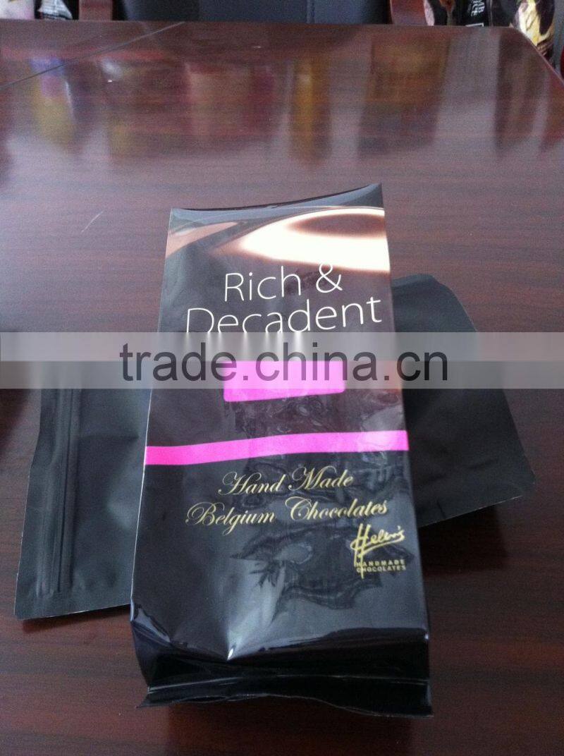 Stand up bottom gusset chocolate pouch