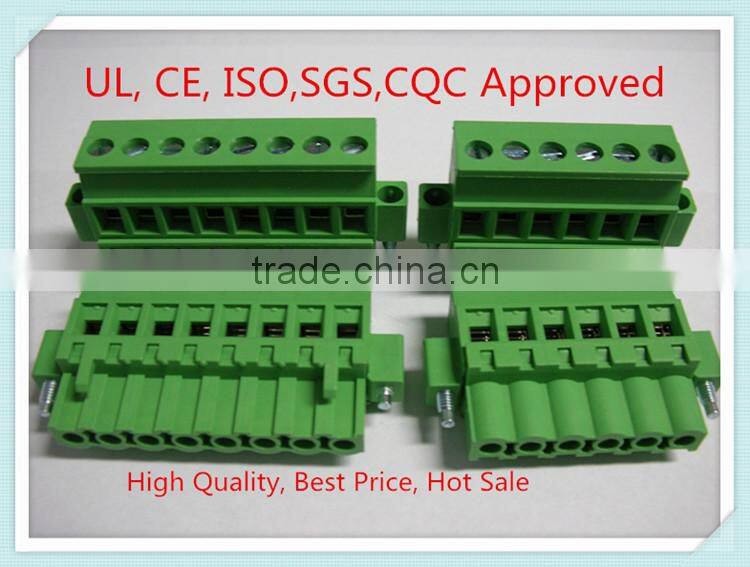 High Quality 5.08 Male Terminal Block with UL, CE, ISO, SGS,CQC Approved