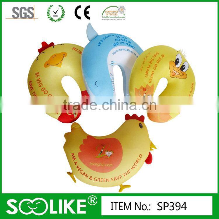 Cartoon pattern printed foam beads baby pillow