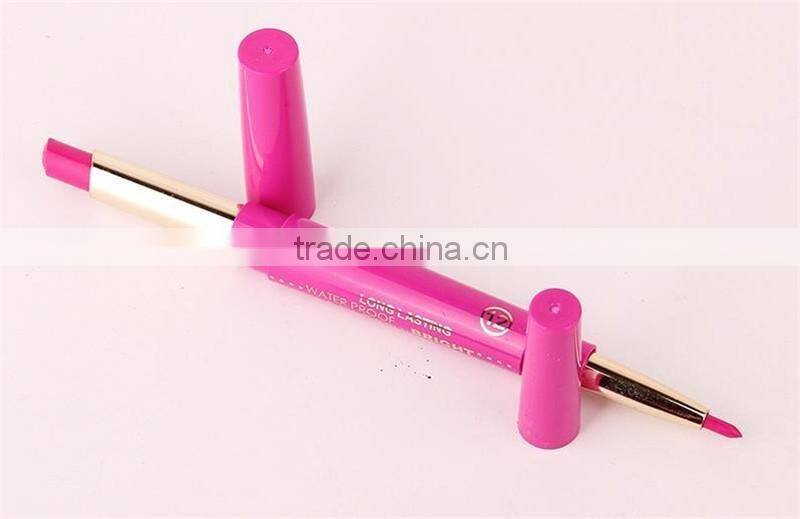 Music Flower Dual Purpose Lipstick&Lip Liner 12 Colors Waterproof Long Lasting Bright Colorful lipstick stick set