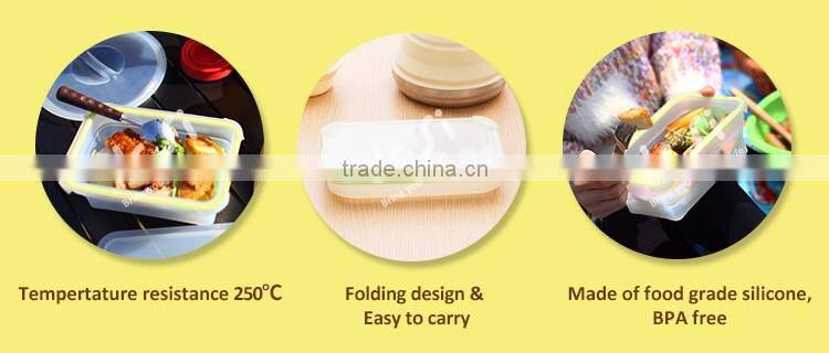 Kitchenware Heat Resistant Non-toxic Foldable Silicone Messtin