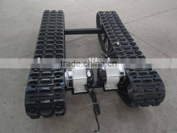 Robot rubber track chassis