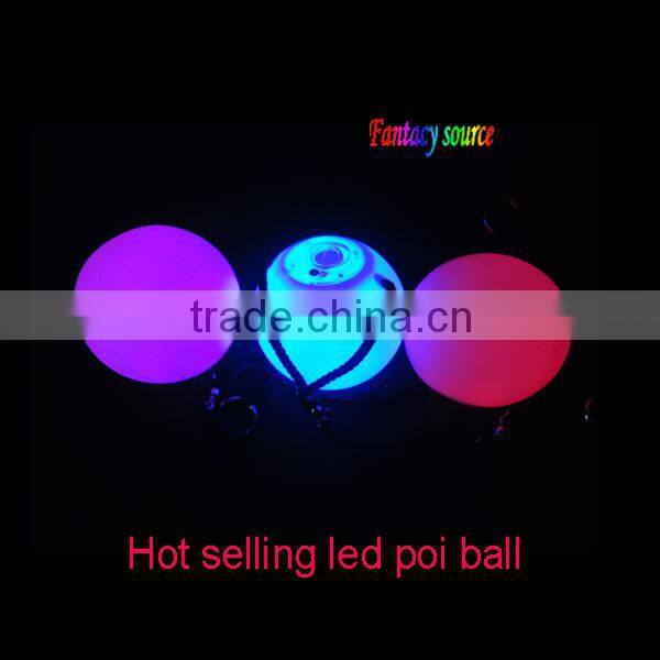 cheapest led poi ball,led juggling glow poi ball,RGB Color Changing LED Poi Ball, Flashing LED Poi Ball, Light Up Poi Balls