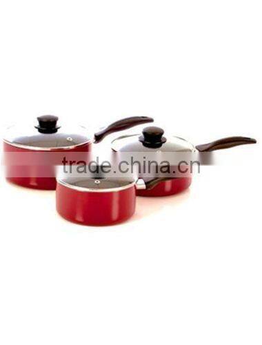 2016 eco-friendly sauce pan 3pcs cookware sets