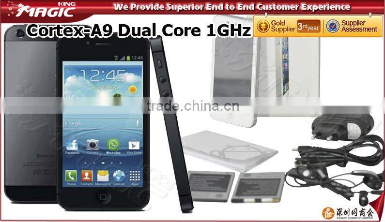 4.0'' Two SIM Cards WCDMA GSM Android Mobile Phone 8.0MP camera