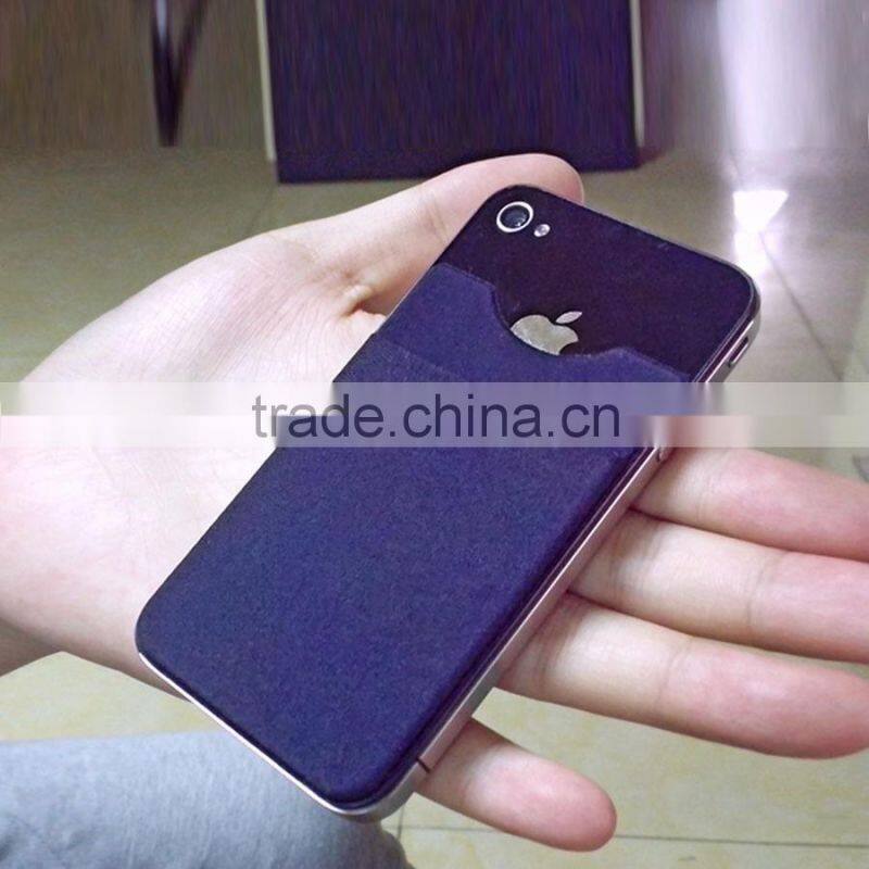 direct factory promotional customized cell phone sticker card holder with strap