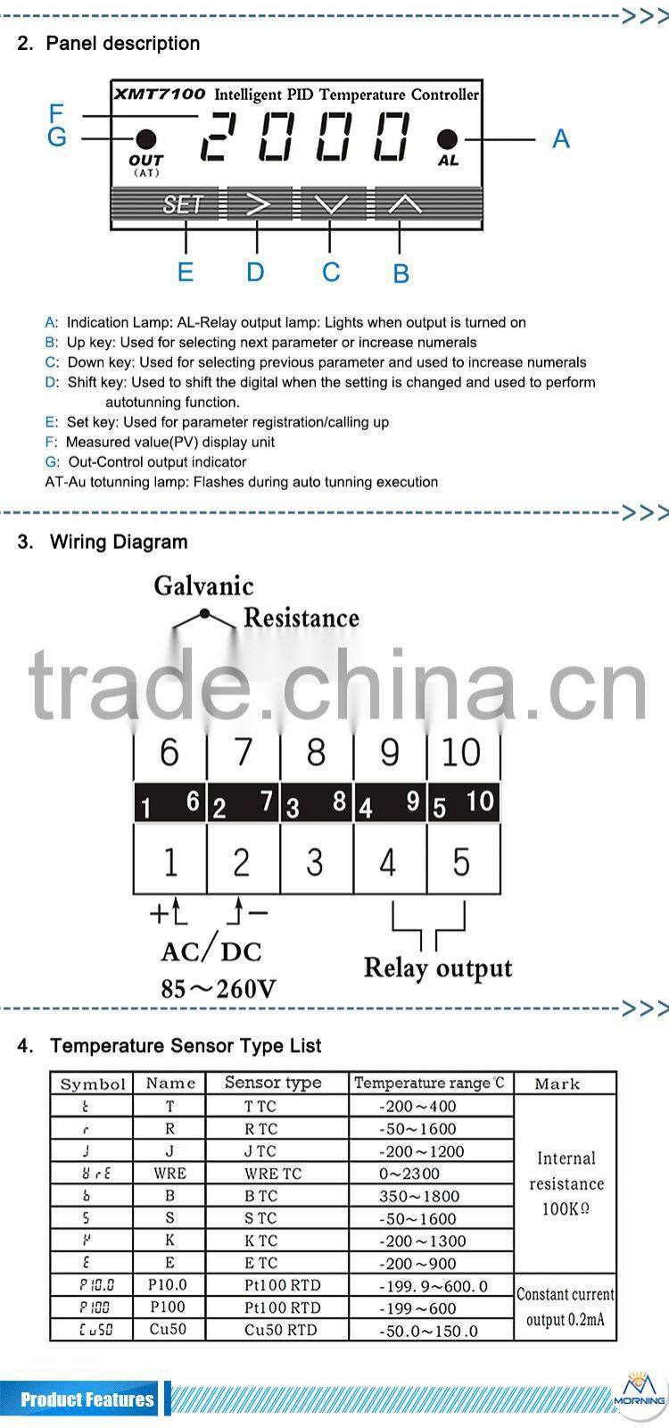 XMT 7100 Thermostat digital temperature controller 48*24mm refrigerator
