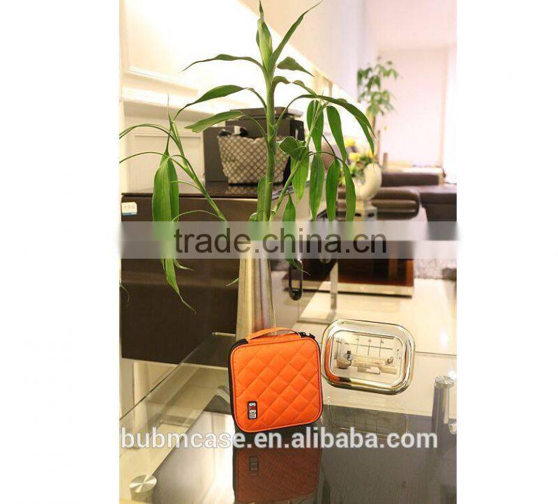 Orange 32 Capacity 230D Space Twill PVC Fabric DVD Case CD Holder personalized cd case multi disc dvd cases