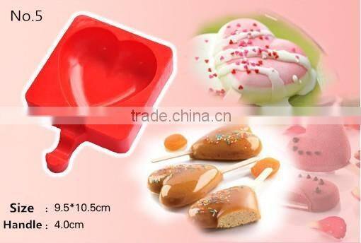2016 Hot summer gadget silicone Popsicle mold,cute ice cream tools