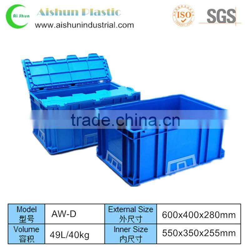 600x400x280mm Stackable transport plastic crate