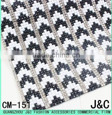 24 * 40mm color pattern Acrylic hot and drilling Mesh