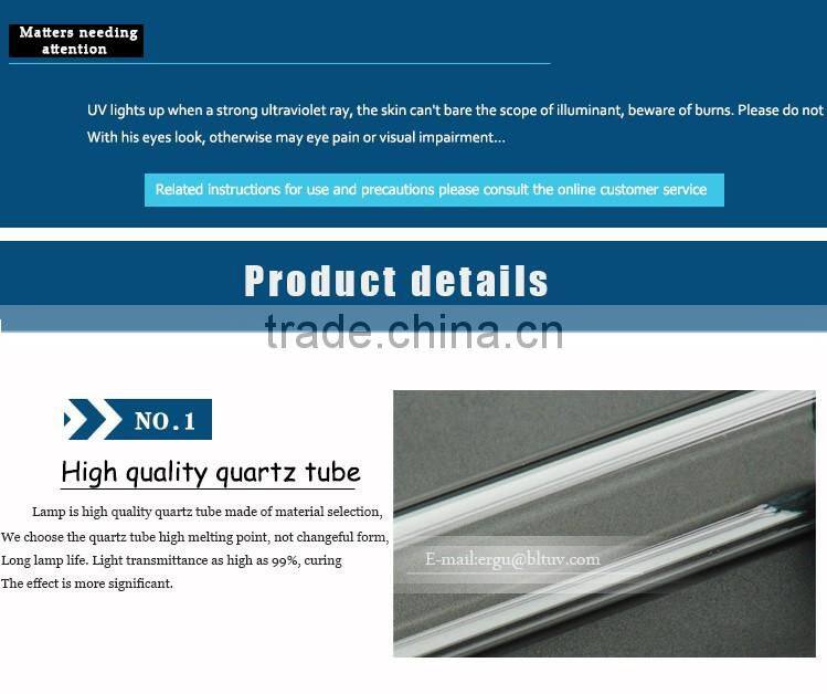 1 kw 270 mm 220 v dry UV ultraviolet lamp UV curing lamp and high pressure mercury lamp light UV lamp