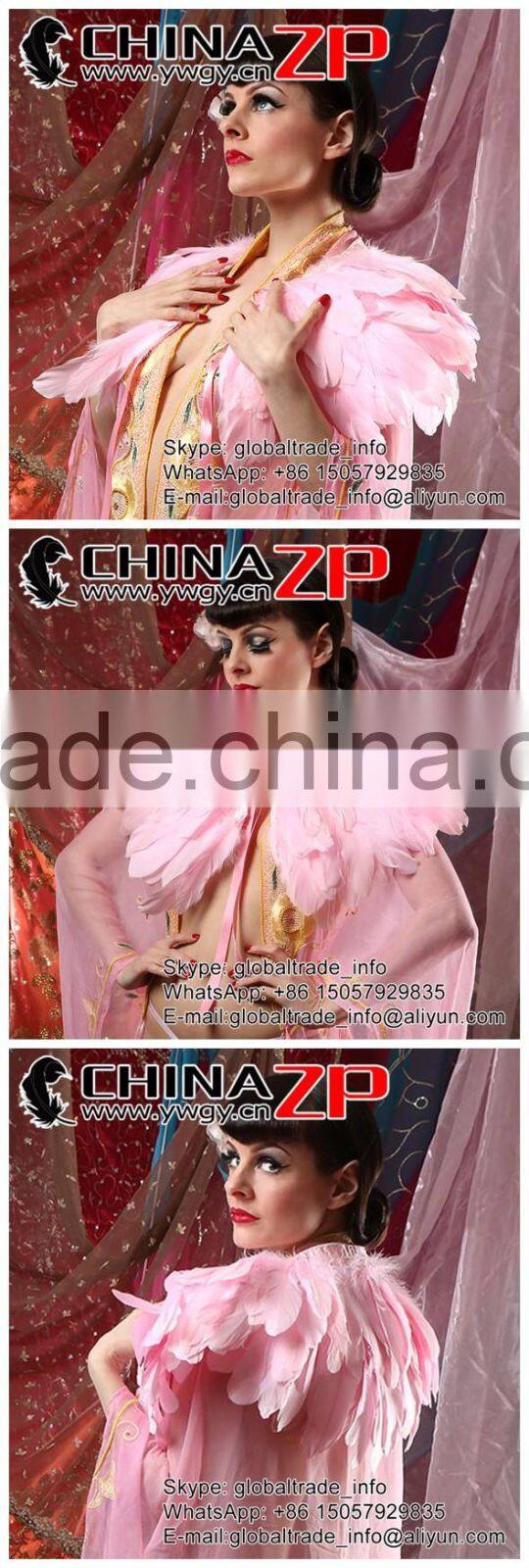 ZPDECOR No.1Feather Supplier in China Goose Feather Size 15-20 cm Beige Feather Trimming Fringe