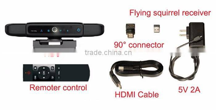 TVPRO HD5 4K Full 1080p HD Webcam A31S Quad Core Android TV Box 2G+8G Android 4.4 Bluetooth WIFI DLNA Smart TV Box