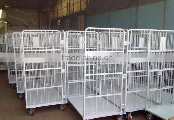 rolling metal storage cage