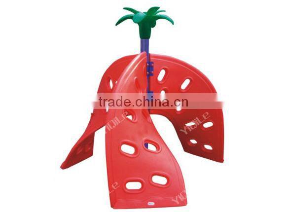 2015 hot sale plastic kids indoor and outdoor rock climbing wall