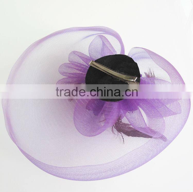 MYLOVE purple veil feather hat fascinations halloween costumes MLSM007