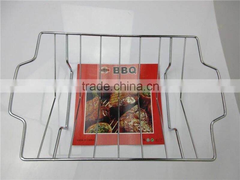Nonstick BBQ meat Rib Rack, Barbecue Roast Holder