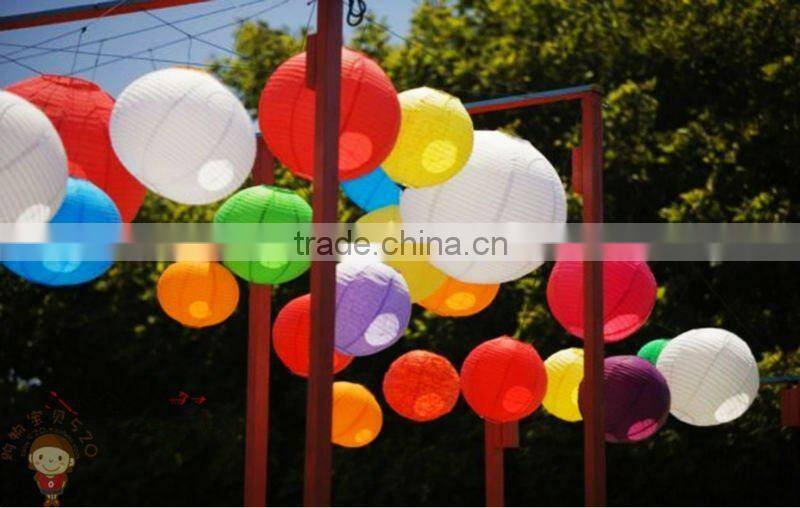 YIWU PARTYSUPPLIER 8" 12" 16" Assorted Eyelet Paper Lanterns