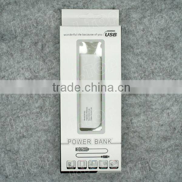 Smart Phone Tablet Use Portable Power Bank Supply 2600mAh