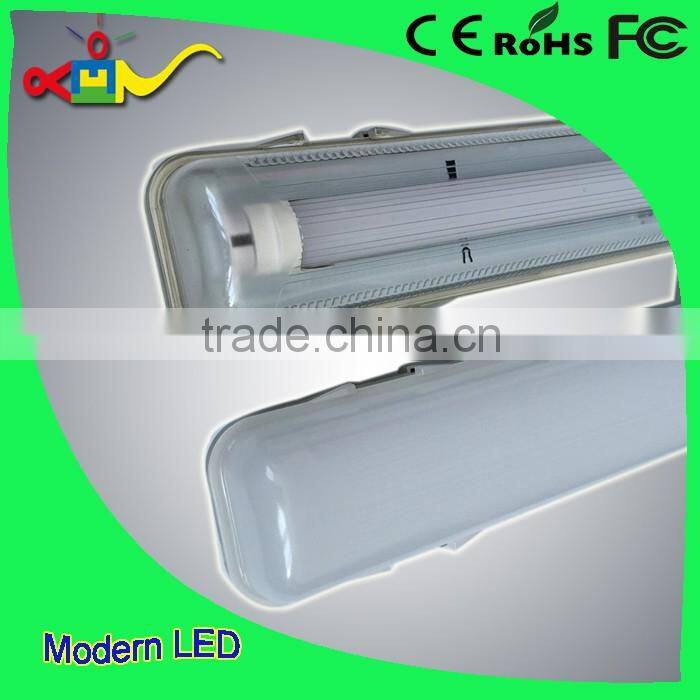 2x18w 2x9w led tri-proof light fixture 100lm/w waterproof
