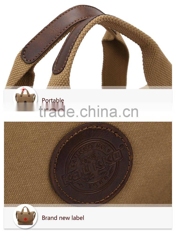 Elegant Lady Handbag Canvas Shoulder Bag Canvas Tote Bag Canvas Travel Bag Vintage Canvas Bag Tablet Messenger Bag