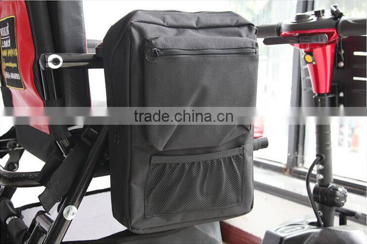 Topmedi 1xSmall Waterproof Armrest Pannier Bag Interior Zipper Hook&Loop Tape Deluxe Scooter Bag