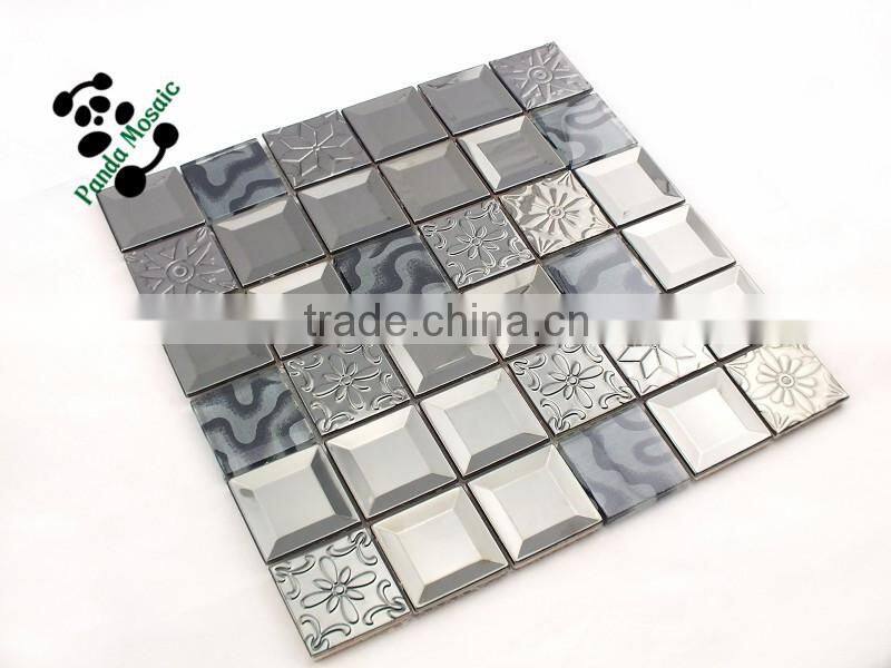 SMT02 Living room wall mosaic Mosaic tile inlay 304 stainless steel mosaics
