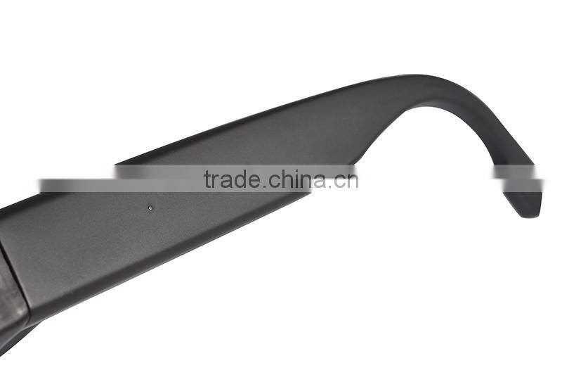 Fashion remote control 1080p full hd 5mp lens wifi spy camera glasses