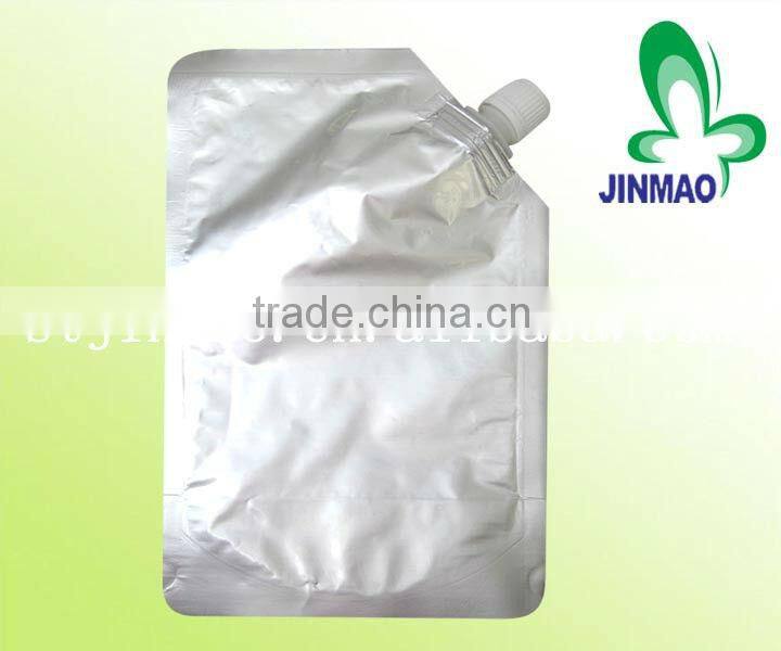 Plastic stand up chocolate sauce pouch with spout