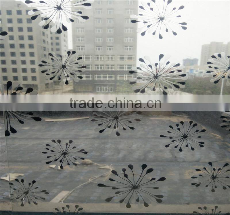 decorative door acid etching glass