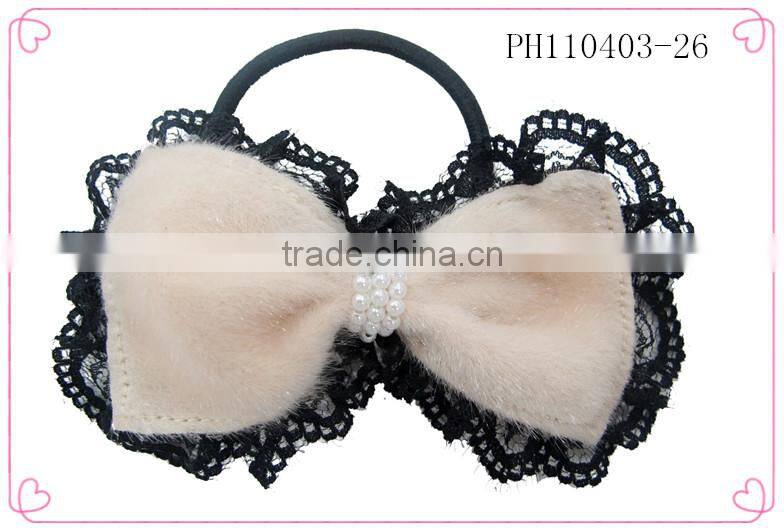 Fashion beads elastic hair bands,girls hair elastic bands,elastic hair bands wholesale