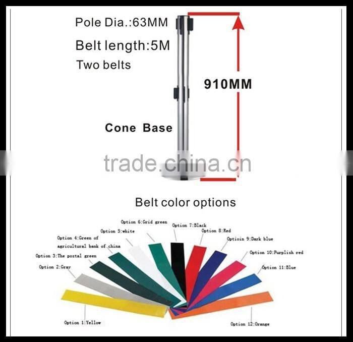 Cheap Polished Rope Barrier Railing Stand Stanchion