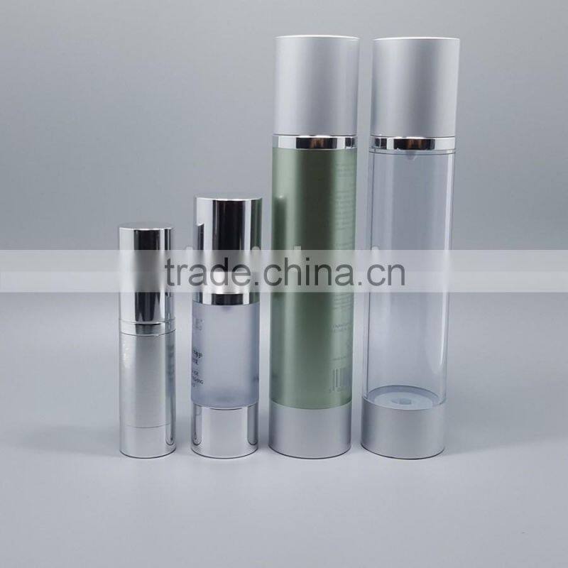 screen printing surface handling and cosmetic bottles skin care use plastic cosmetic airless pump bottles