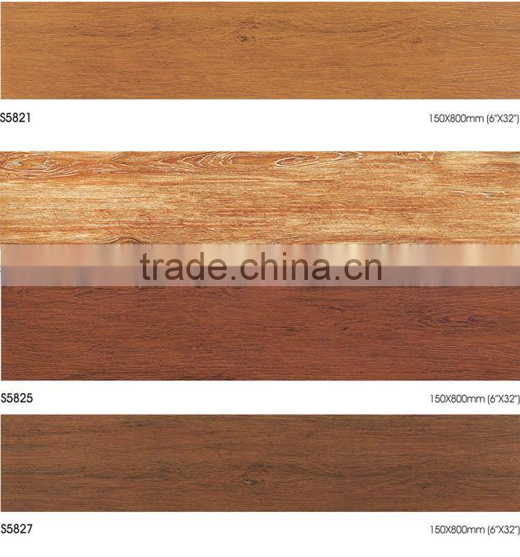 P5800 natural wood floor tile made from ceramic