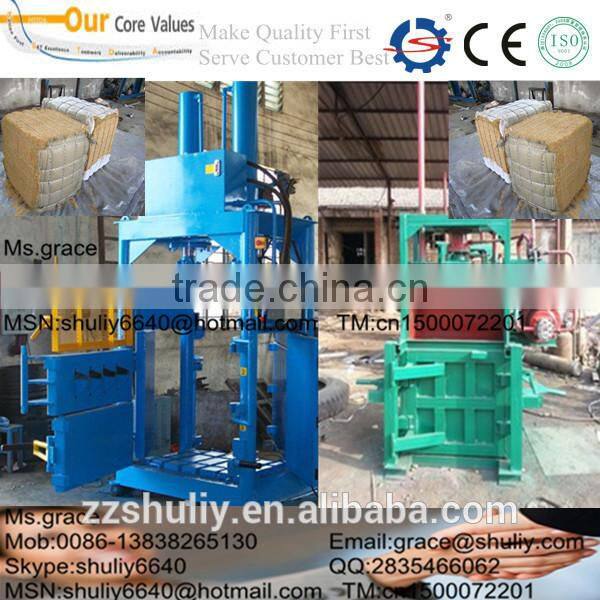 Factory direct sale Hydraulic cotton baler /waste paper baling press machine