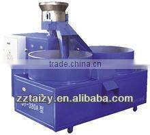 Flat die extrusion pellet making machine with polish machine