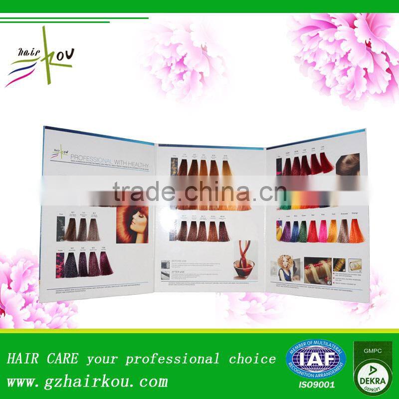 OEM/Professional Hair Color Chart From GMPC Manufacturer