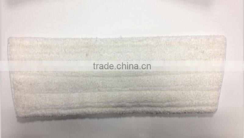 blue stripe microfiber mop with pocket backing