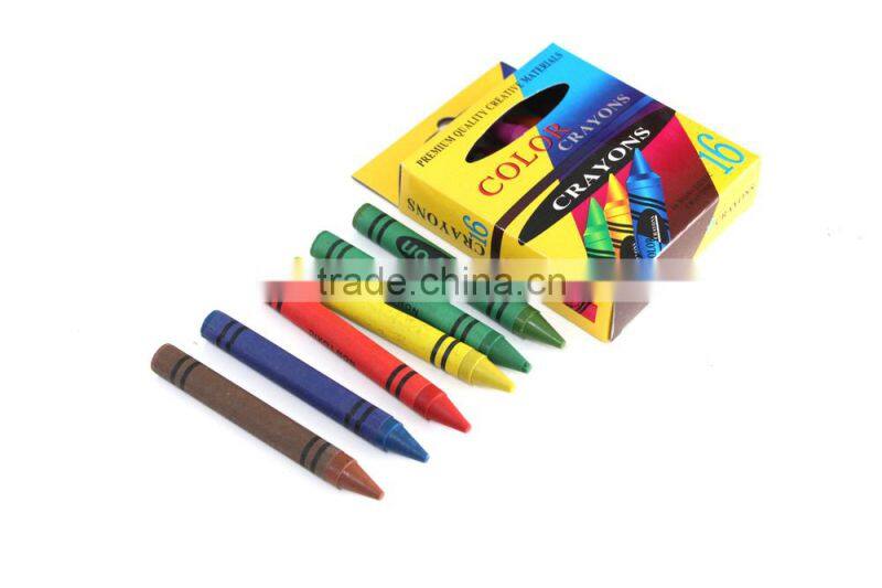 Wholesale colored crayon set wax crayon set 16pcs