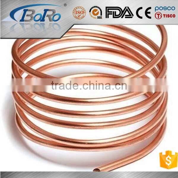 99.9% pure small diameter copper pipe price meter for air conditioner
