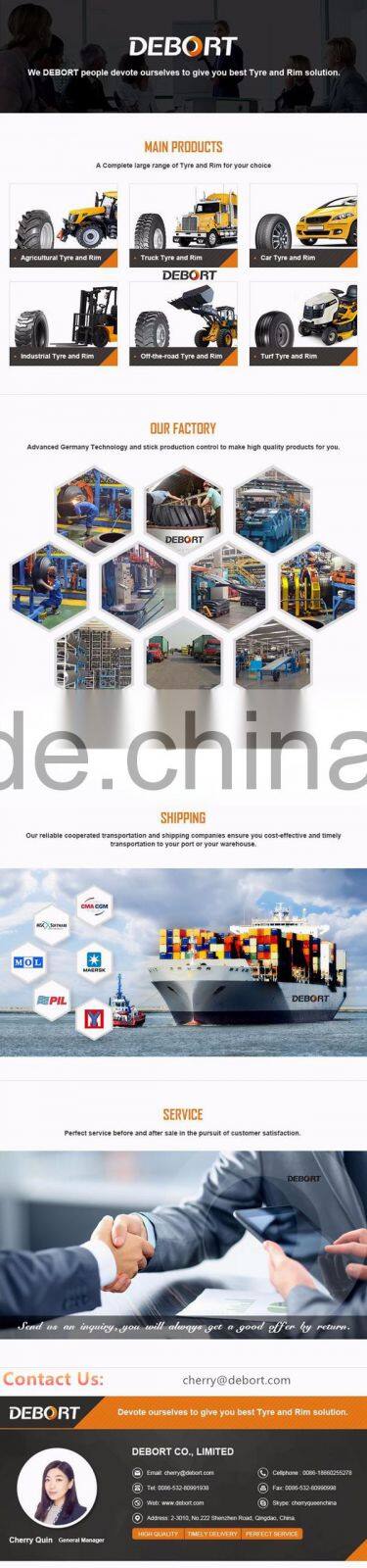 Agricultural tyre and rim, Baler tyre 15.0/55-17 with rim 16.00x17