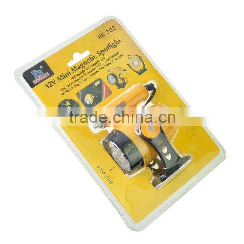 Car Emergency Searchlights with 5LED 12V Car Cigarette Lighter