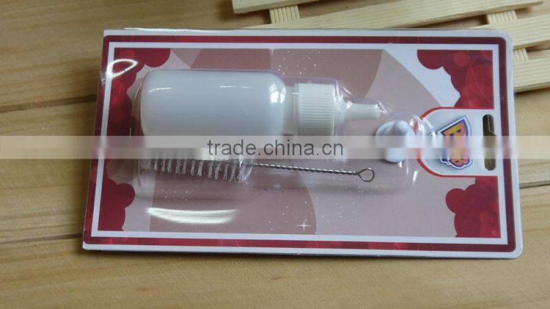 pet products feeding-bottle with cleaning brush