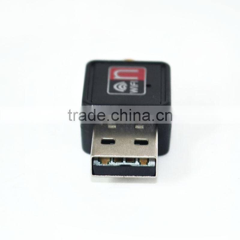 portable hot selling Mini 150M 300mbps USB WiFi Wireless Network Card 802.11 n/g/b LAN card Adapter with Antenna