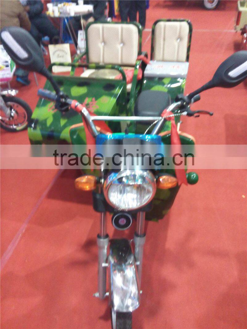used passenger 650W electric trike rickshaw, electric bike 3 wheel bicycle in Indonesia