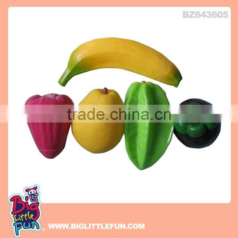 Vegetable toys soft rubber toys for kids with whistle